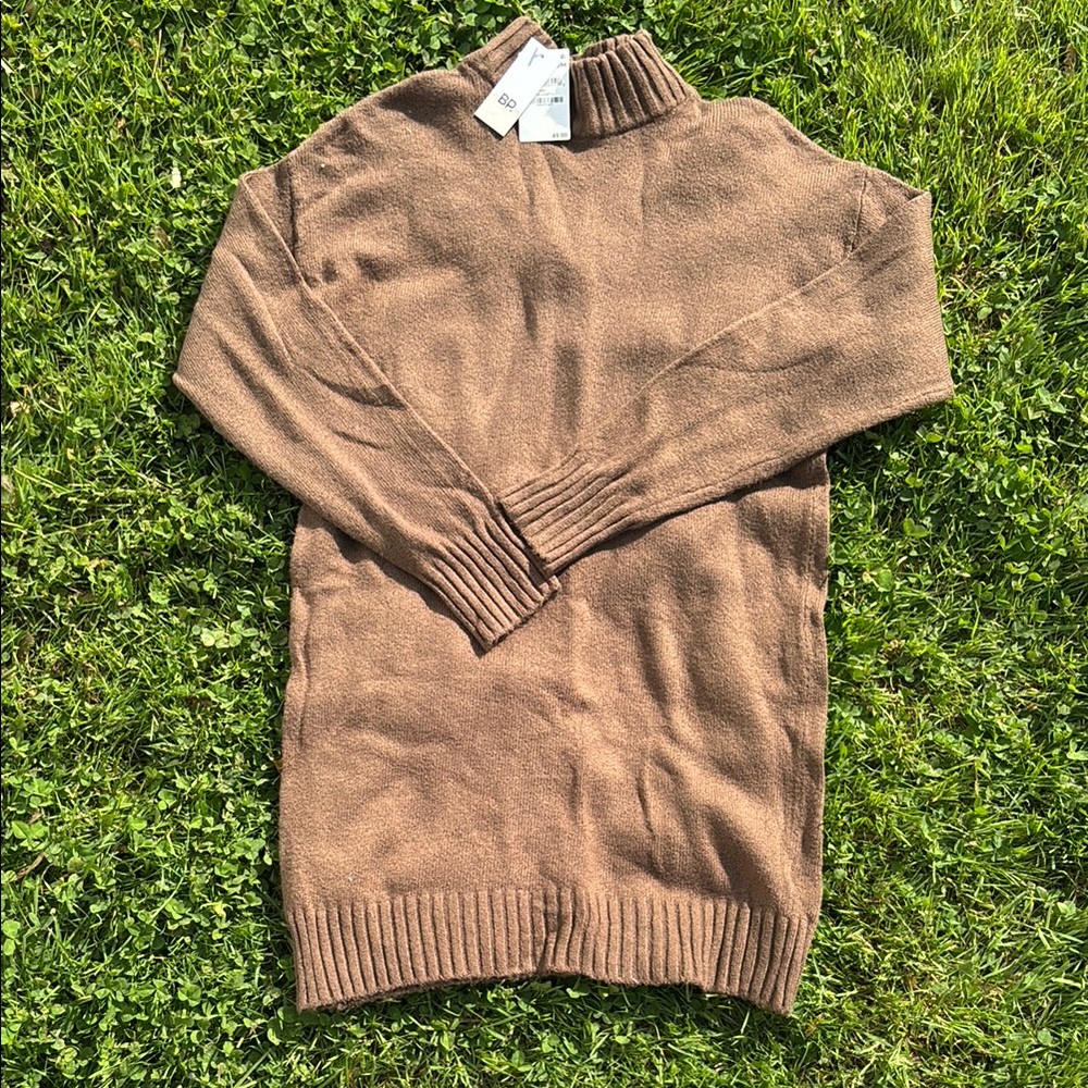 BP Brown Turtleneck Sweater/dress Knit Collection